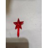 Unbranded Ceramic Christmas Tree Topper - Red Star