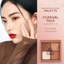 3CE Mini Multi Eye Color Palette F Casual Talk Brown 4-Color Eyeshadow