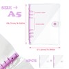 DY.2ten 2 Pack A5 Transparent Soft PVC 6 Holes Binder