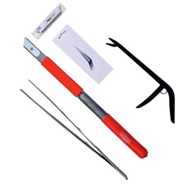 Cactus Combo Kit - Premium Pruning and Propagation Set for Cacti & Succulents | Includes PKXL Knife, Cactus Whacker Blade & 15" Long Tweezers for Safe, Precision Plant Care