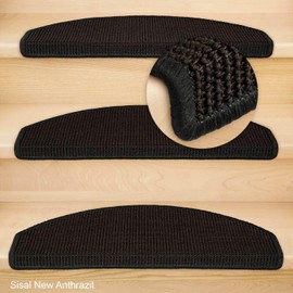 Kettelservice-Metzker® Sisal Stair Mats Semi-Circular in Various Colours Colours and set variants.