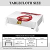 Swono Decorative Rectangle Table Cloth Sexy Lips, Lip Rouge On