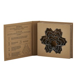 Creative Brands Holiday Cardboard Book Cookie Cutter Gift Set, 6-Pieces, Snowflakes