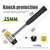 2 PCS Rubber Hammer with 2 Soft Rubber Head,8 Oz