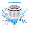 2Pcs DC3-6V 22mm 6-Pin Push Button Switch Stainless Steel Reset