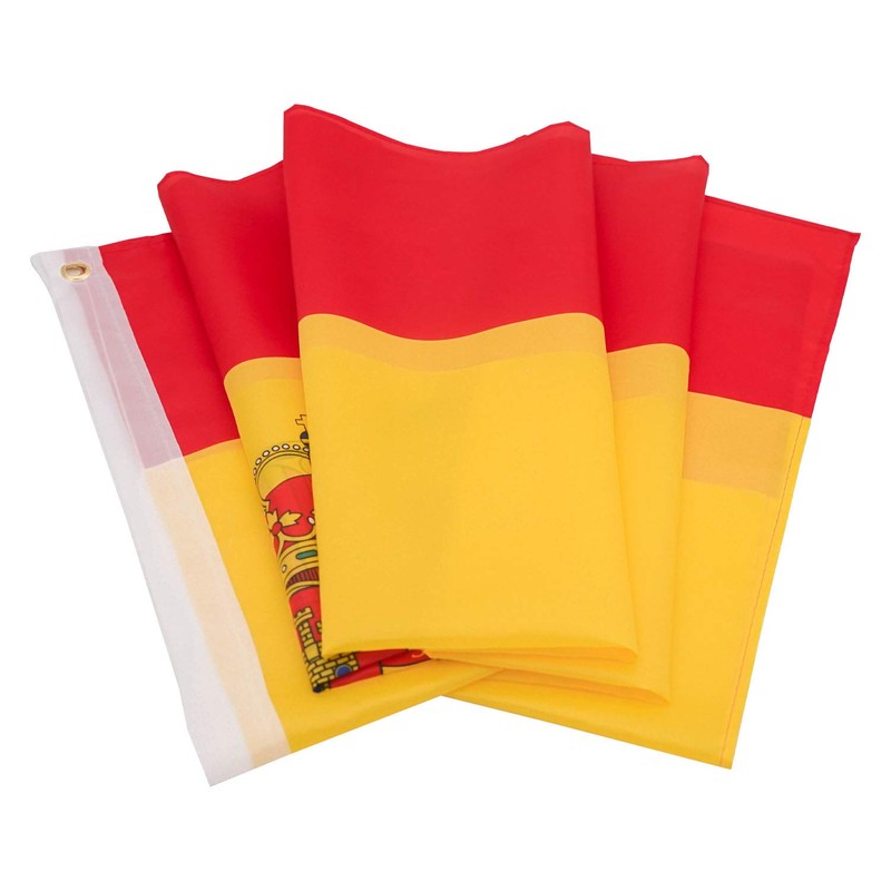DANF Spain Flag 3ftx5ft Spainish National Flags Polyester with Brass