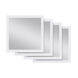 4-Pack 12x12 Inch Drywall Repair Patch Kit, Self-Adhesive Mesh with Aluminum Panels, Heavy-Duty Wall and Ceiling Hole Patch for Large Repairs