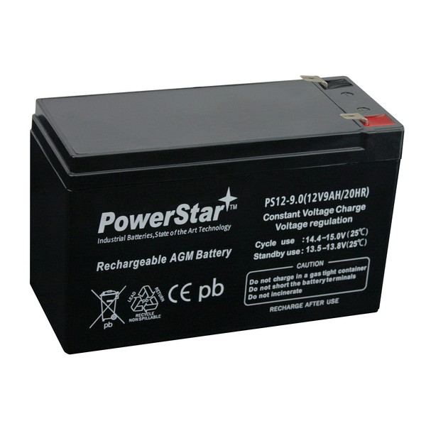 PowerStar 12v 9ah Sealed Lead Acid SLA Back up UPS