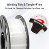 MIKA3D Silk Shiny White PLA Filament, 1KG 2.2Lbs 3D Printing