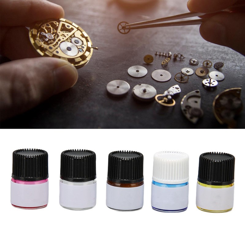 ZJchao 5PCS Watch Synthetic Lubricating Oil, Smooth Repair Tool for