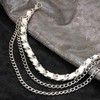 Liutufy Multi-layer Waist Chain Belt Stylish Leather Waist Chain for
