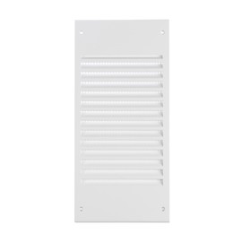 Steinberg14 White Plastic Air Vent Grille Cover - 300x140mm / 12x5'' Ventilation Grill with Fly Screen