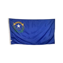 3x5' Nevada State Flag - All Weather Nylon & Reinforced Fly End Stitching - Made in USA (3x5')