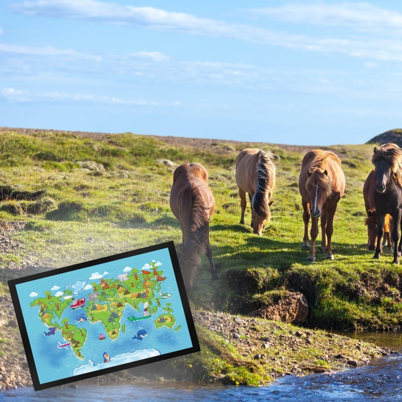 trendaffe - Children's World Map - Our Earth Door Mat
