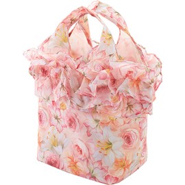 Royal Arden Gusseted Eco Bag with Ruffle Apasio Rose 73694 W 14.6 x H 10.2 x D 5.9 inches (37 x 26 x 15 cm), Handle Rise: Approx. 4.3 inches (11 cm)