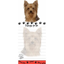 "Yorkie Magnetic List Pads" Uniquely Shaped Sticky Notepad