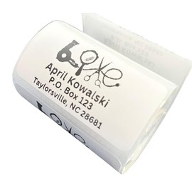 Custom Stickers, Hairstylist Return Address Labels, Address Stickers, Several Designs, 2x1 inch labels, Several Font Choices