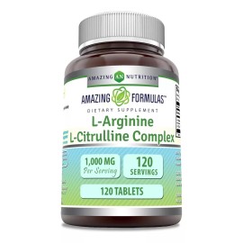 Amazing Nutrition Complejo De L-arginina L-citrulina Tabletas Eg X10 Sabor Sin Sabor