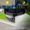 2Pcs Solar Fence Lights 6LED Garden Light Waterproof Decorative Lamps