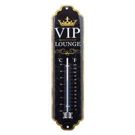 Nostalgic-Art Retro Thermometer 7 x 28 cm VIP Lounge - Gift Idea for Special People Metal Vintage Design