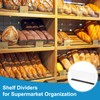 PATIKIL 4 Pack Shelf Dividers for Closet Organization, 11.1x1.6x4.8 Acrylic