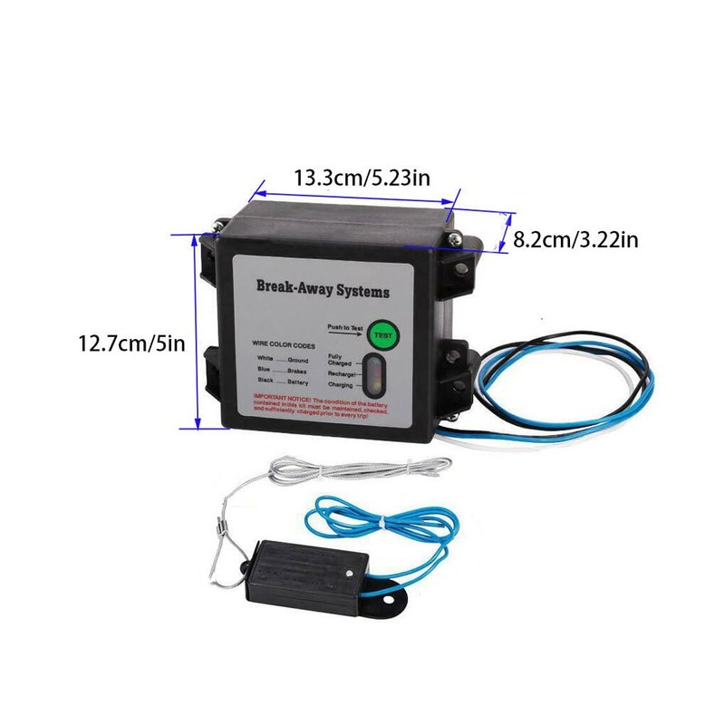 AIXXCUVQ Breakaway Kit For Car Trailer Brakes - Improved Stopping