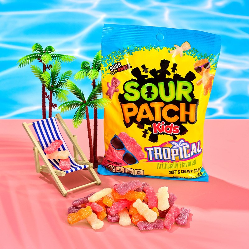 SOUR PATCH KIDS Tropical Soft & Chewy Candy, Bulk Candy,
