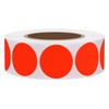 Hybsk 1 Inch Round Blank Fluorescent Red Shooting Target Pasters