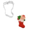R&M Christmas Stocking Cookie Cutter, 3.75 Inch Stainless Steel
