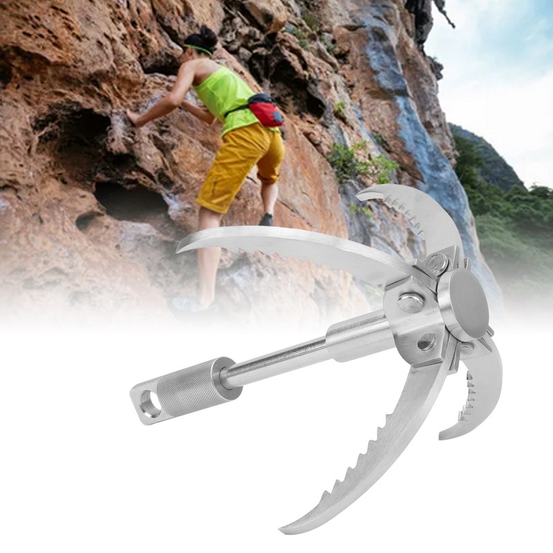 Climbing Grappling Hook Stainless Steel Grappling Hook Folding Claw for