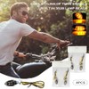 Pack of 4 Motorcycle Indicators 12 V LED with E