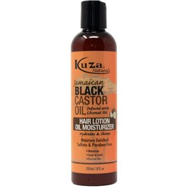 Kuza Naturals Castor Oil Hair Lotion Moisturizer, Black