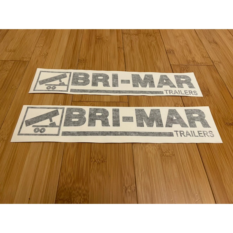 BRI-MAR Trailers OEM Replacement TRAILER DECAL Stickers - SET OF