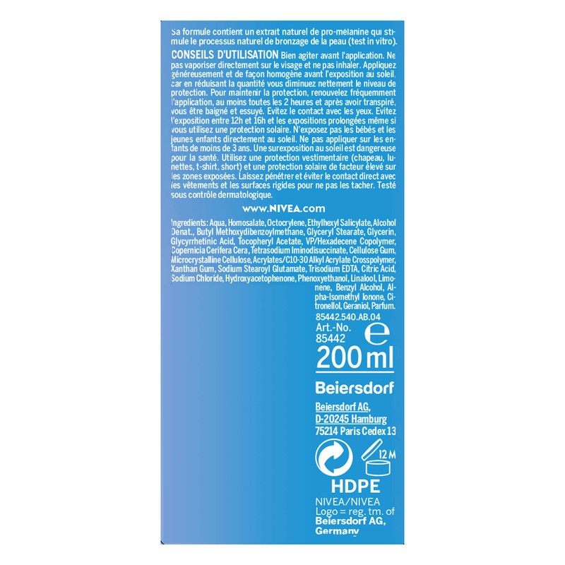 NIVEA Sun Sun Tanning Activator Protect & Bronze SPF 20
