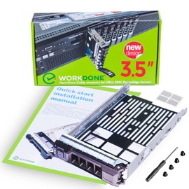 WORKDONE 3.5 Inch LFF Caddy Compatible with Dell PowerEdge 13-11 Gen KG1CH