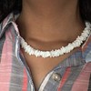 Sinalty Boho Seashell Necklace White Beach Shell Necklaces Chain Puka
