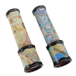 Kisangel Pack of 2 Classic Kaleidoscope Toy, Stretchy, Long Kaleidoscope, Educational Toy for Children, Novelty Toy (Random Colour)