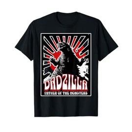 Vintage Dadzilla Father Of The Monsters Fathers Day T-Shirt