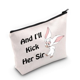 JXGZSO Anastasia Bartok Inspired Cosmetic Bag Anastasia Bartok Movie Lover Gift And I'll Kick Her Sir Makeup Bag