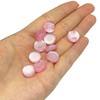 MMvolesy Pink 50Pcs Shiny Cat's Eye Resin Buttons for Kids