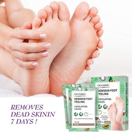 4 Pairs of Foot Mask, Foot Exfoliating Mask, Callus Remover Socks for Soft and Smooth Baby Feet, Remove Calluses and Dead Skin, Repair of Rough Heels, Idea for Men and Women - Mixed