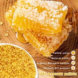 Beeswax Candle Making Kit with Electric Wax Melter for Adult, 5lbs Bees Wax for Candle Making and DIY Art&Craft