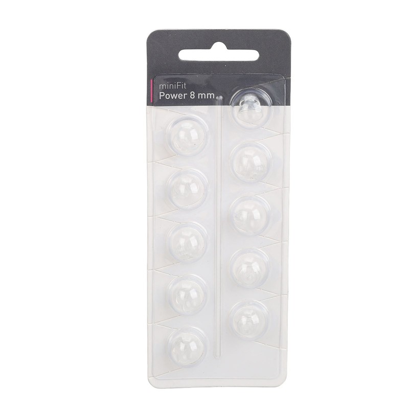 10PCS Hearing Ear Tips Higher Transparency Dual Layer Closed Comfortable