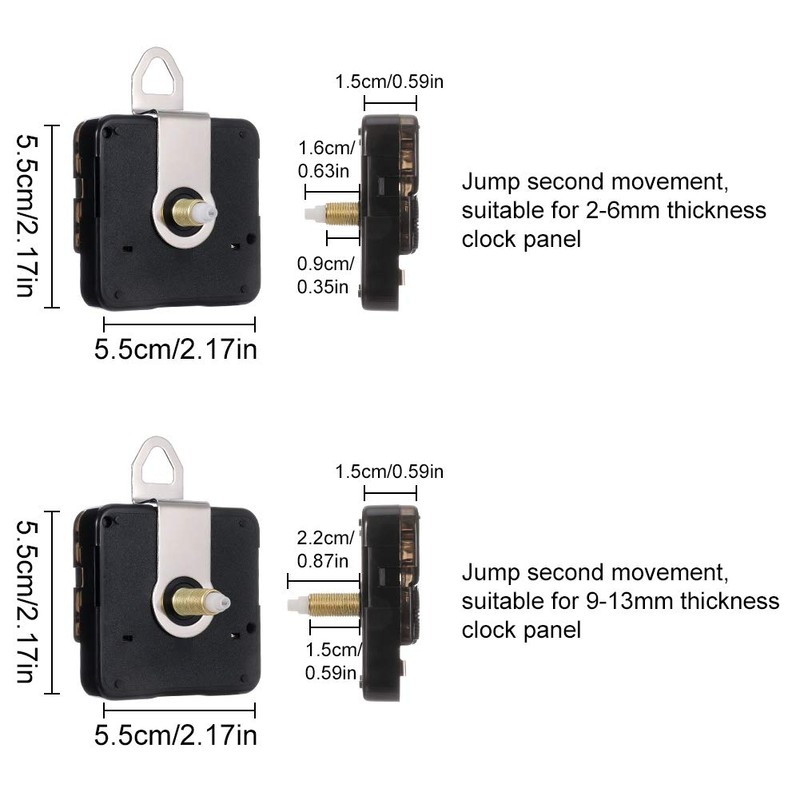 AUXSOUL 25PCS Clock Mechanism Kit Clock Movement Parts Replacement Repair
