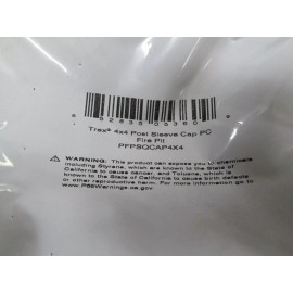 TREX FIRE PIT 4 X 4 FLAT POST SLEEVE CAP 4.5 x 4.5 INSIDE MEASUREMENT