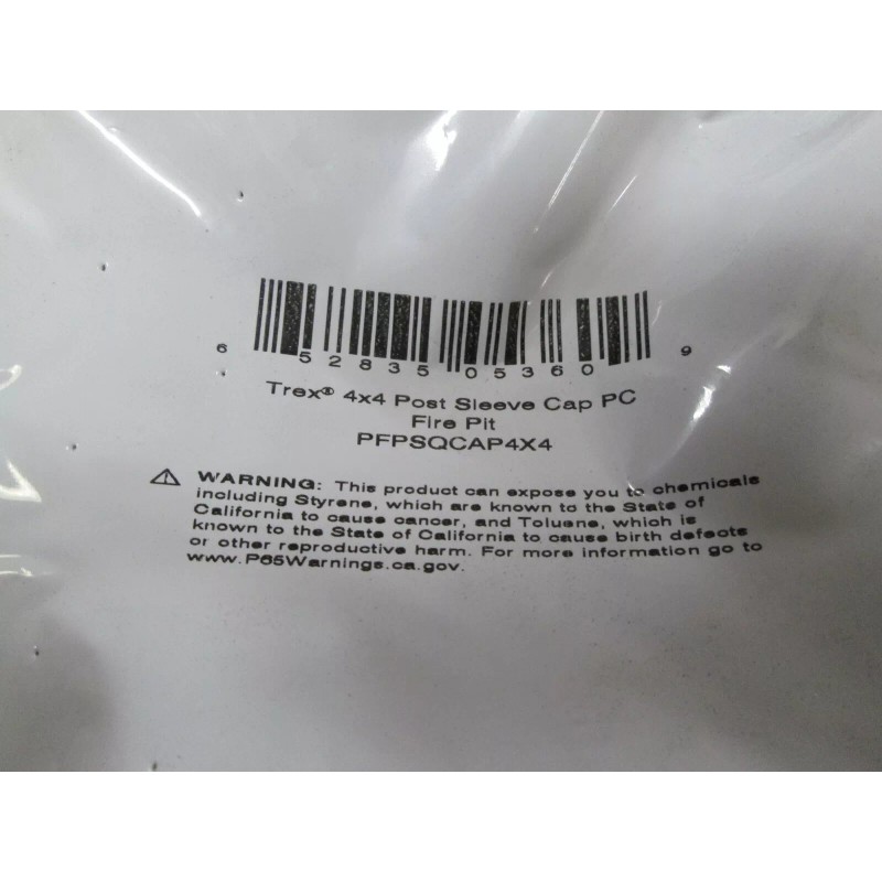 TREX FIRE PIT 4 X 4 FLAT POST SLEEVE CAP