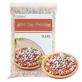 CARURBODY 12LBS Ceramsite Clay Pebbles for Orchid - Mini Leca Clay Pebble for Plants Drainage - Perfect Ceramsite Balls as A Soil Topper for Indoor Plants, Cacti Succulents Bonsai.
