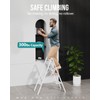 WOA WOA 4 Step Ladder, Foldable Step Stool, Aluminum Lightweight