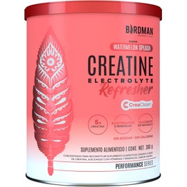Birdman Creatine Electrolyte Refresher | Creatina Monohidratada con Electrolitos Esenciales, Glicinato de Magnesio y Vitaminas | Sin Azúcar, Sin Calorías | Watermelon Splash | 30 Porciones | 300g