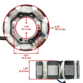 For Honda Stator for Honda 31100-MEB-671 31100-MEB-670 Stator Generator Alternator Magneto